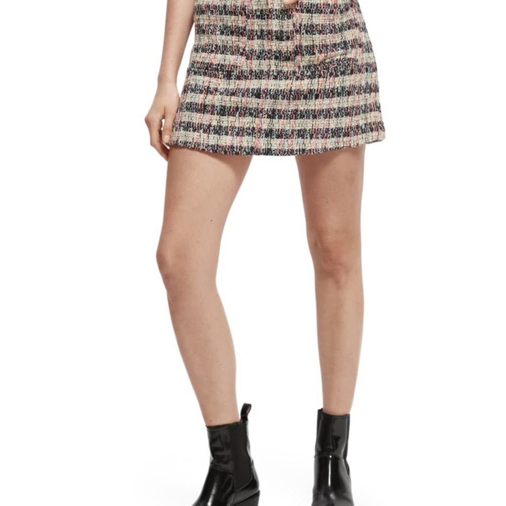 Scotch & Soda Multicolor Tweed Skirt - Size Medium NWT - Picture 3 of 5